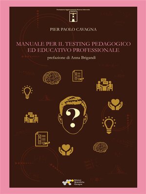 cover image of Manuale per il testing pedagogico ed educativo professionale